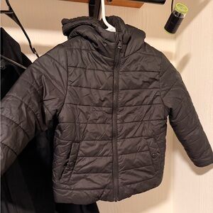 Michael Kors Kids Charcoal Puffer Jacket